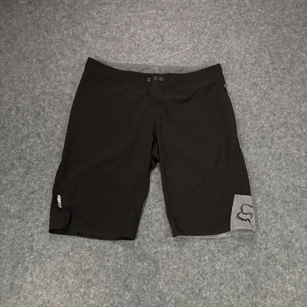 Fox Racing Attack Shorts Men’s 33 Black Biking Cycling Lightweight Double Button